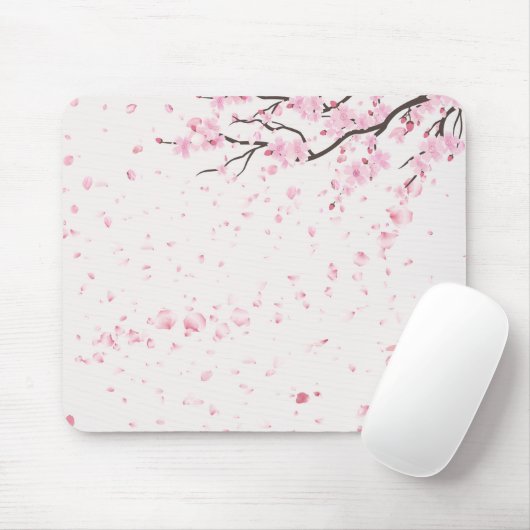 Aesthetic Spring Floral Pattern Desk Accessory  マウスパッド (マウス)