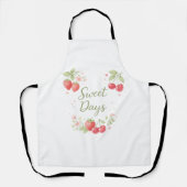 Aesthetic Strawberry & Cherry Apron エプロン (正面)