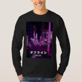 Aesthetic Style Vaporwave Japan 80s Meme Sad Glitc Tシャツ (正面)