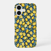 Aesthetic Summer Lemon Pattern iPhone Case 16ケース (裏面)