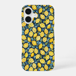 Aesthetic Summer Lemon Pattern iPhone Case 16ケース
