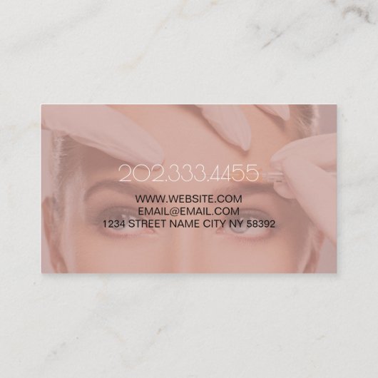 Aesthetic Surgery and Medical Spa 名刺 (裏面)