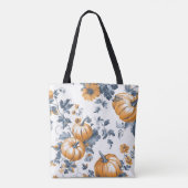 Aesthetic Tiled Pumpkin Pattern トートバッグ (裏面)