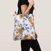 Aesthetic Tiled Pumpkin Pattern トートバッグ (クローズアップ)