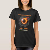 Aesthetic Total Solar Eclipse 2024 Quebec Canada Tシャツ (正面)