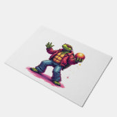 Aesthetic Turtle Disco T-Shirt ドアマット (アングル)