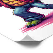 Aesthetic Turtle Disco T-Shirt ポスター (角)