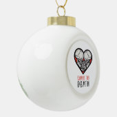 Aesthetic Valentines Till Death Do Us Part セラミックボールオーナメント (左)
