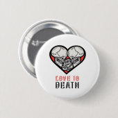 Aesthetic Valentines Till Death Do Us Part 缶バッジ (正面&裏面)