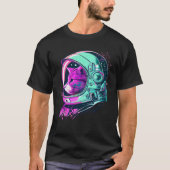 Aesthetic Vaporwave Space Cat 80s 90s Astronaut  2 Tシャツ (正面)