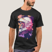 Aesthetic Vaporwave Space Cat 80s 90s Astronaut  6 Tシャツ (正面)