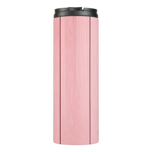 Aesthetic Vertical Wood Pattern Pink Colour  タンブラー (裏面)