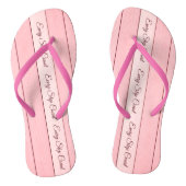 Aesthetic Vertical Wood Pattern Pink Colour  ビーチサンダル (ソール)