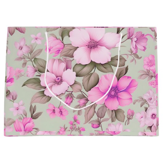 Aesthetic Vibes Design Collection ラージペーパーバッグ (正面)