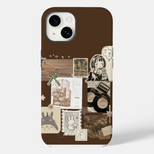 aesthetic,vintage phone case Case-Mate iPhoneケース (裏面)