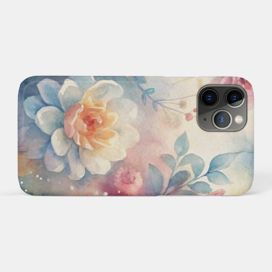  aesthetic watercolor   Case-Mate iPhoneケース (裏面(横))