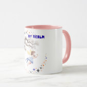 Aesthetic Watercolor Fairy My Realm Pink Combo Mug マグカップ (正面右)