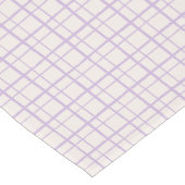 Aesthetic Wobbly Grid Pattern Dusty Lilac ショートテーブルランナー (コーナー)