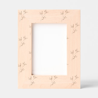 Aesthetic Wooden Photo Frame for Modern Home Decor レーザー彫刻フレーム