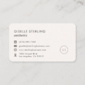 Aesthetics Feminine Professional 名刺 (裏面)