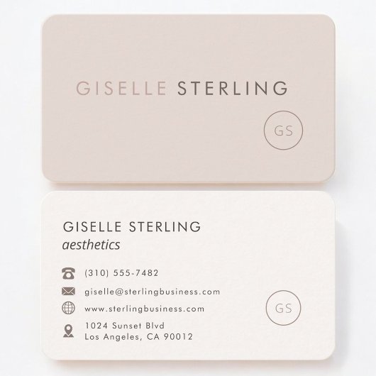 Aesthetics Feminine Professional 名刺