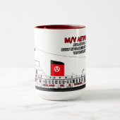 Aetnaルーイスビルと示されるtowboat マグカップ (中央)