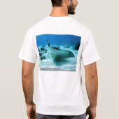 Aetobatusのnarinari (斑点を付けられたトビエイ) tシャツ (裏面)