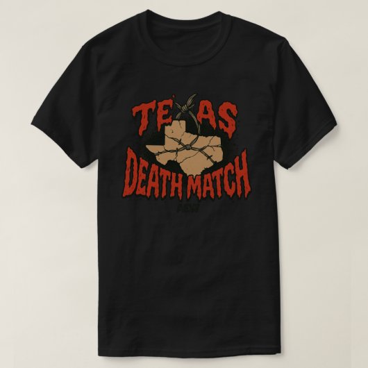 AEWオールイン・テキサス・デス・マッチ・ルール Tシャツ (デザイン正面)
