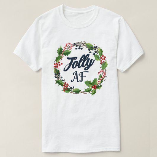 AFアダルトユーおもしろいモアクリスマスホリデーパーティー Tシャツ (デザイン正面)