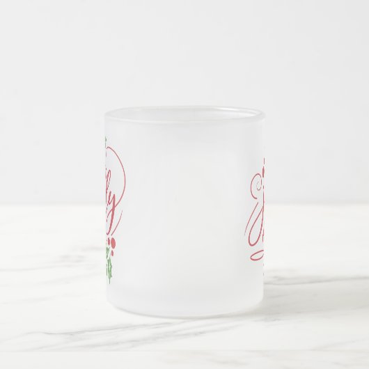 AFクリスすてきマスパーティー飲みのユーモア フロストグラスマグカップ (中央)