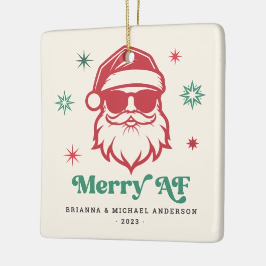 AFサンメリーガクールスのレトロな星 セラミックオーナメント (左)