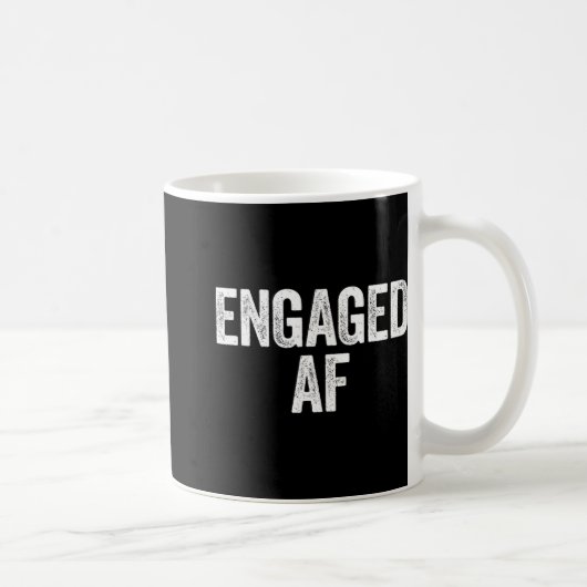 Afシャ婚約したツ新婚の新郎新婦 コーヒーマグカップ (右)