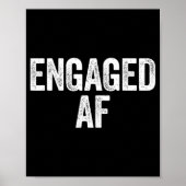 Afシャ婚約したツ新婚の新郎新婦 ポスター (正面)