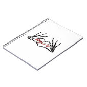 Afスケルトンハンズクラシックハート ノートブック (左側)