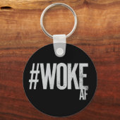 AFハッシュタグ動揺してタイプ正義の目覚め キーホルダー (正面)