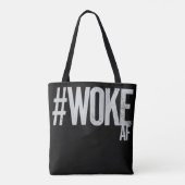 AFハッシュタグ動揺してタイプ正義の目覚め トートバッグ (裏面)