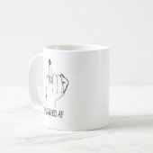 AFブ婚約したライドリングや輪フィンガートートマ婚約したグ コーヒーマグカップ (正面左)