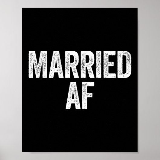 Af結婚したの結婚記念日のシャツ ポスター (正面)