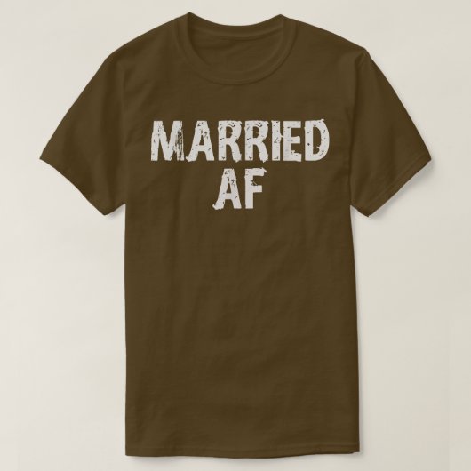 AF結婚したカップルおもしろいの結婚 Tシャツ (デザイン正面)