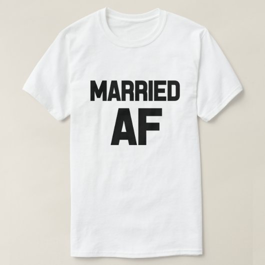 AF結婚したメンおもしろいズシャツ Tシャツ (デザイン正面)