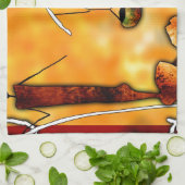 af041アフリカのレトロのヴィンテージのスタイルのギフト キッチンタオル (折り畳み)