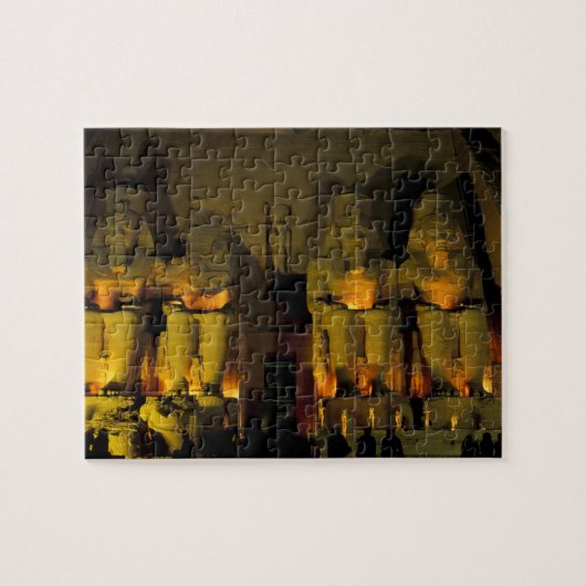 AF、エジプト、アブ·シンベル。巨大な姿 ジグソーパズル (横)