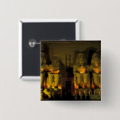 AF、エジプト、アブ·シンベル。巨大な姿 缶バッジ (正面&裏面)