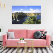 AF、エジプト、上エジプト、アスワン。ナイル川 キャンバスプリント (インサイチュ (リビング))