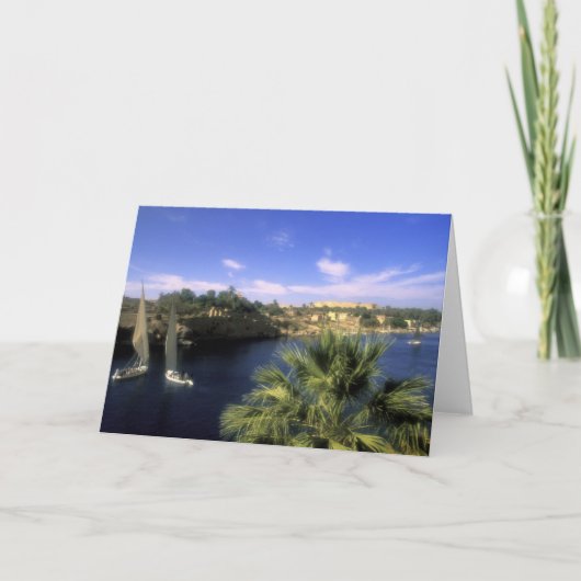 AF、エジプト、上部エジプト、アスワン。ナイル川 カード (正面)