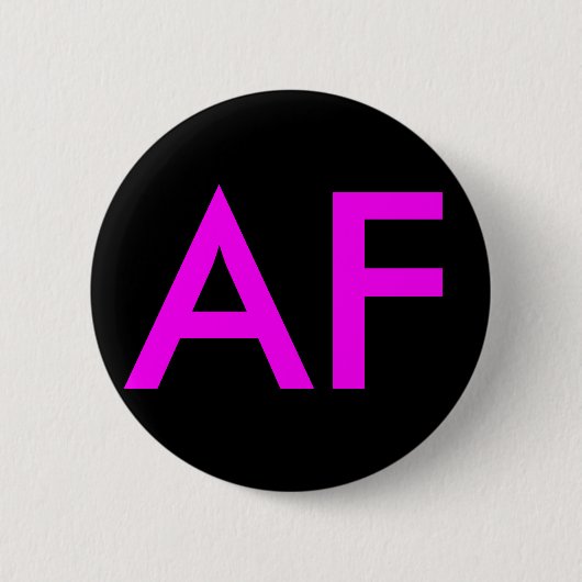 「AF...」 バックパックのボタンとピン 缶バッジ (正面)