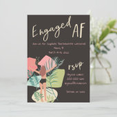 AF 婚約した Black and White Summerバチェロレッテ 招待状 (スタンド正面)