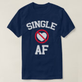 AF 独身の 1 Tシャツ (デザイン正面)