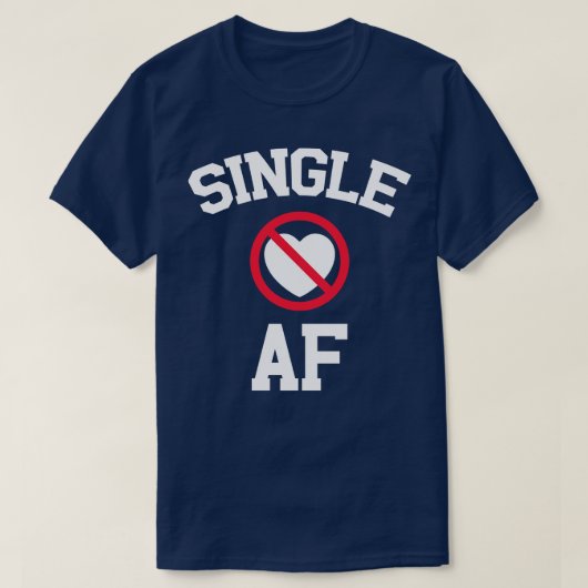 AF 独身の 1 Tシャツ (デザイン正面)