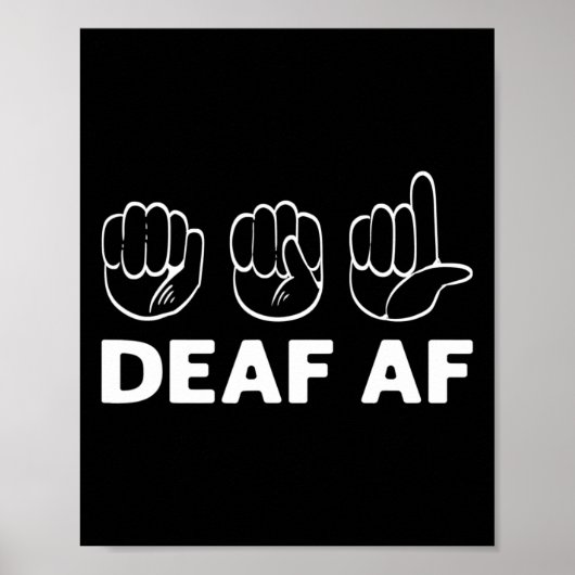 Af Asl認識度ハンドサイン言語ろうプライド ポスター (正面)
